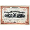 Image 1 : TX. NY., Grand Belt Copper Co. 1885 I/U Stock Certificate With Company Established by Civil War Gene