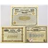 Image 1 : IL. Illinois Railroad Coupon Bond Trio, 1862 to 1886.