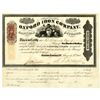 Image 1 : NJ. Oxford Iron Co., 1865, I/U Stock Certificate.