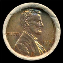 1974 Lincoln Cent RARE Never Opened Original Bank Roll 50 GEMS (COI-5496) (COI-5496)