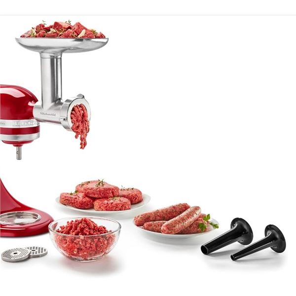 KITCHENAID METAL FOOD GRINDER, RETAIL $129