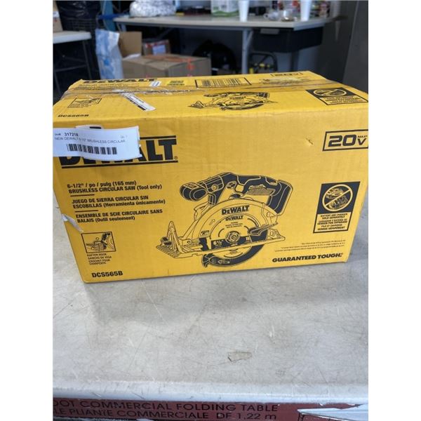 NEW DEWALT 6-1/2" BRUSHLESS CIRCULAR SAW