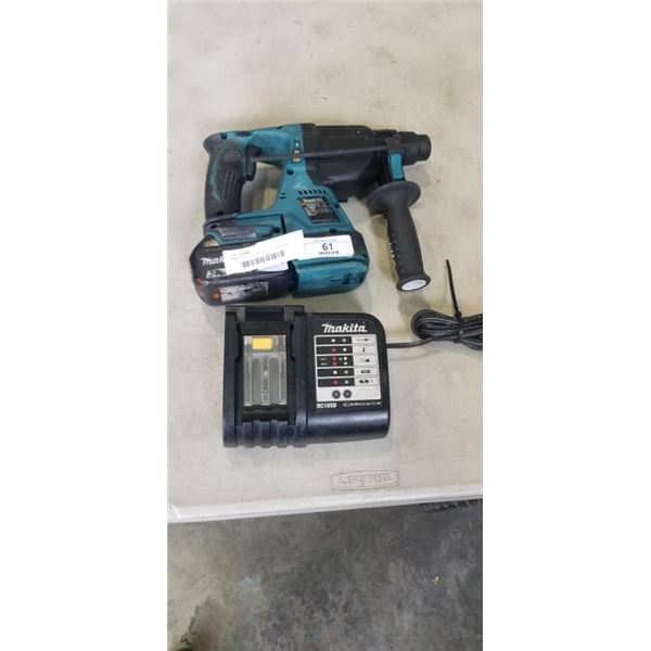 MAKITA 18V CONCRETE DRILL W/ BATTERY AND CHARGER