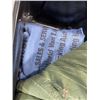 Image 3 : LARGE STOR-IT-ALL TOTE W/ LID FULL OF MOVING BLANKETS AND 2 CLEAN TARPS