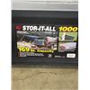 Image 5 : LARGE STOR-IT-ALL TOTE W/ LID FULL OF MOVING BLANKETS AND 2 CLEAN TARPS
