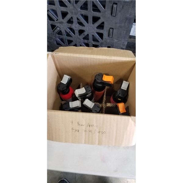 7 CANS OF BEAR SPRAY