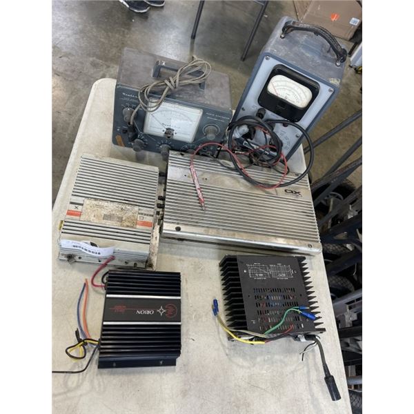 LOT OF VINTAGE TUBE TESTERS, ETC