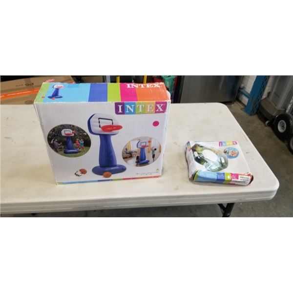 INTEX BLOW UP BASKETBALL HOOP AND TUBE