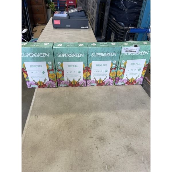 4 NEW BOXES SUPERGREEN BONE MEAL PLANT FOOD