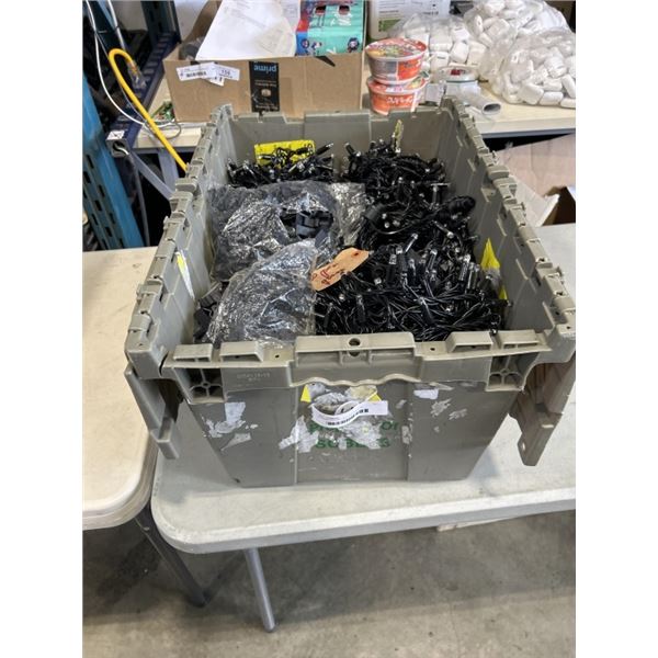 20 STRANDS OF LED LIGHTS WITH HANGERS, ADAPTERS REQUIRED