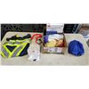 Image 2 : LOT OF NEW SAFETY ACCESSORIES - 3M FACE MASK,SAFETY VEST, HARNESS, ETC