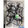 Image 2 : TRAY WITH WIRE GARDEN ORNAMENTS, AQUA HAMMOCK, PARAFFIN PURE REFINED WAX, AND TRAY OF 4 SOAKER HOSES