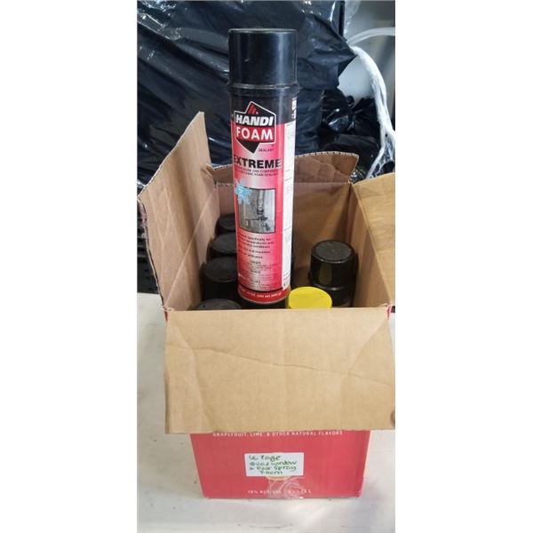 10 HANDI FOAM AND LEPAGE SPRAY FOAMS