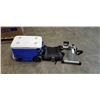 Image 1 : COLEMAN COOLER, UNDER DESK CYCLE AND CHICCO CHILD CAR SEAT