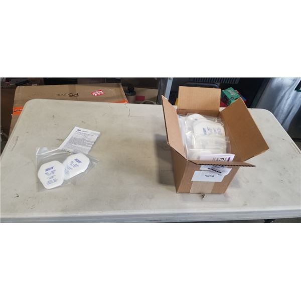 BOX OF NEW SCOTT N95 RESPIRATOR FILTERS