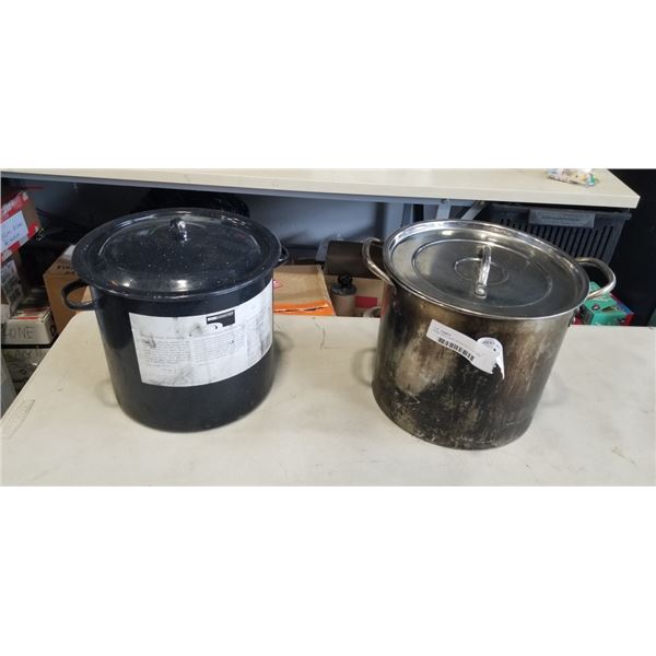 HOME DISCOVERY STOCK POT 11.4 LITRE AND A SECOND 11.4 LITRE STOCK POT