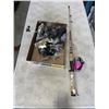 Image 1 : LOT OF FISHING REELS, RODS, AND FISHING GEAR