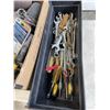 Image 4 : BOX AND BIN OF VARIOUS TOOLS