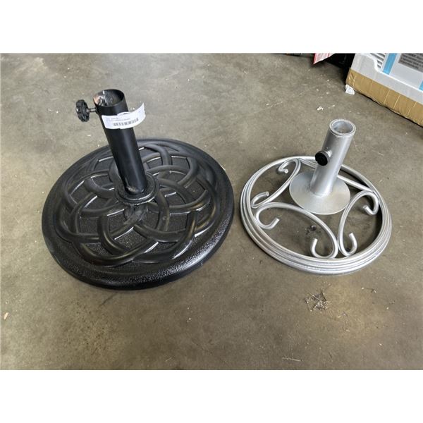 2 HEAVY UMBRELLA BASES