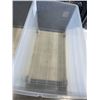 Image 3 : 2 LARGE PLASTIC STORAGE TOTES WITH LIDS