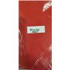 Image 2 : TOTE WITH 9 NEW RED TABLECLOTHS, 90X132