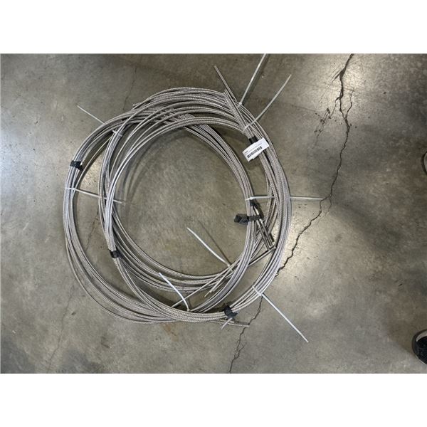 3 BUNDLES OF STAINLESS STEEL CABLES