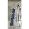 Image 2 : PULL DOWN ADVERTISEMENT, 4 GOLF CLUBS, TOWEL LADDER AND NEW 72" TENSION SHOWER ROD