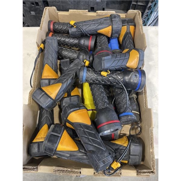 22 FLASHLIGHTS, ALL WORKING, MOST NEED BATTERIES