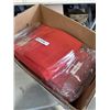 Image 3 : BOX OF  7 NEW RED TABLECLOTHS, 90X156