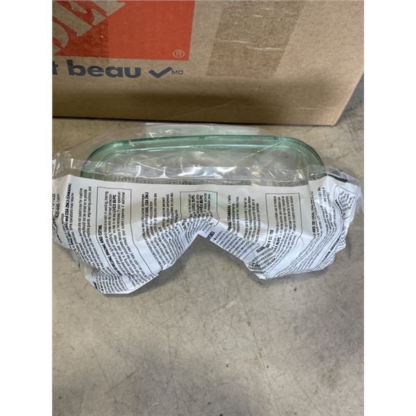 BOX OF NEW SAFETY GOGGLES