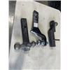 Image 1 : 3 DROP HITCHES. ONE IS A REESE TOWPOWER 5 1/4 INCH DROP