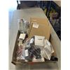 Image 1 : TRAY WITH 2 BOTTLES BAR'S LEAKS STOP LEAK CONCENCRATE, 3 NEW HEADLIGHT RETAINING RING HEADLAMP BEZEL