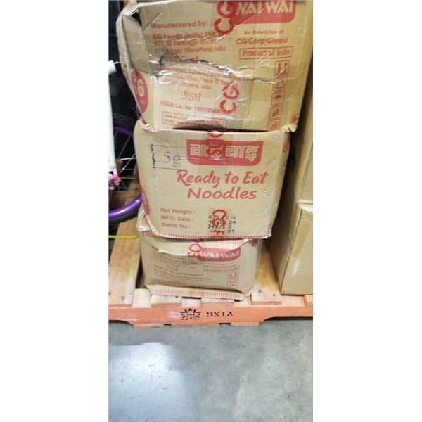 3 BOXES OF WAI WAI READY TO EAT CHICKEN NOODLES BB 07/2026