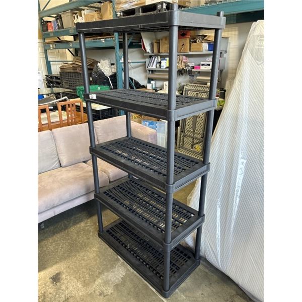 5 TIER PLASTIC RACKING