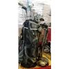 Image 1 : GOLF CLUBS IN BAG W/ CART, PLUS BALLS AND TEES