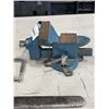 Image 2 : 3 INCH BENCH VISE AND LARGE WRENCH, MADE IN USA AND SAW