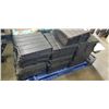 Image 1 : 100SQFT AS NEW BLACK INTERLOCKING DECK TILES, 12 X 12 INCH, 10 BUNDLES OF 10