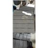 Image 2 : 100SQFT AS NEW BLACK INTERLOCKING DECK TILES, 12 X 12 INCH, 10 BUNDLES OF 10