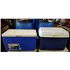 Image 1 : 2 CHEST COOLERS. 1 FROM COLEMAN, 1 FROM RUBBERMAID