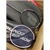 Image 4 : 3 BADMINTON RACKETS, 2 TENNIS RACKETS AND 3 TENNIS BALLS WITH 4 SOFT CASES