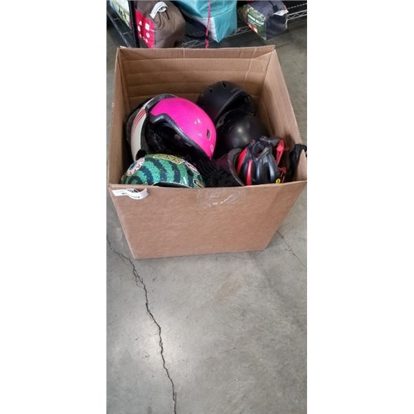 LARGE LOT OF SPORTING HELMETS
