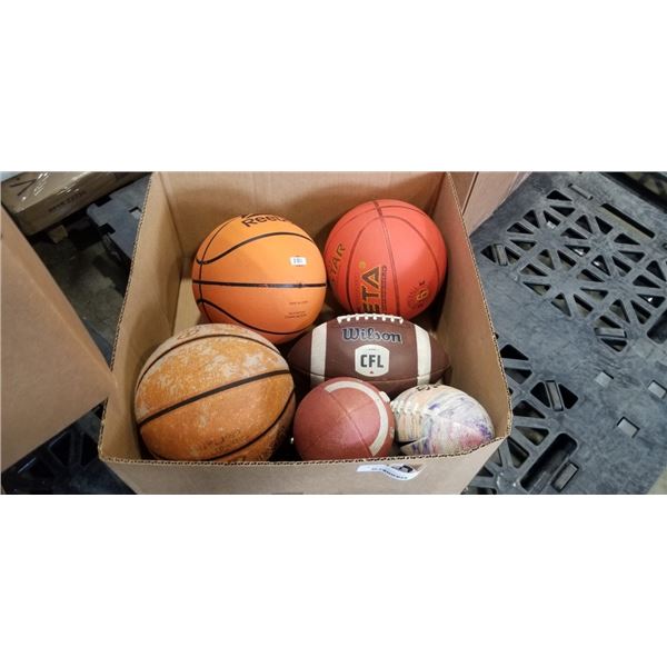 3 BASKETBALLS, 3 FOOTBALLS AND SOME GOLF BALLS