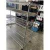 Image 4 : 5-TIER METAL ROLLING RACK - 6FT WIDE, 2FT DEEP, 5.5FT TALL