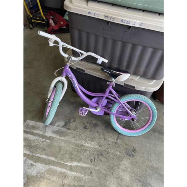 GIRLS PURPLE SUPERCYCLE BIKE