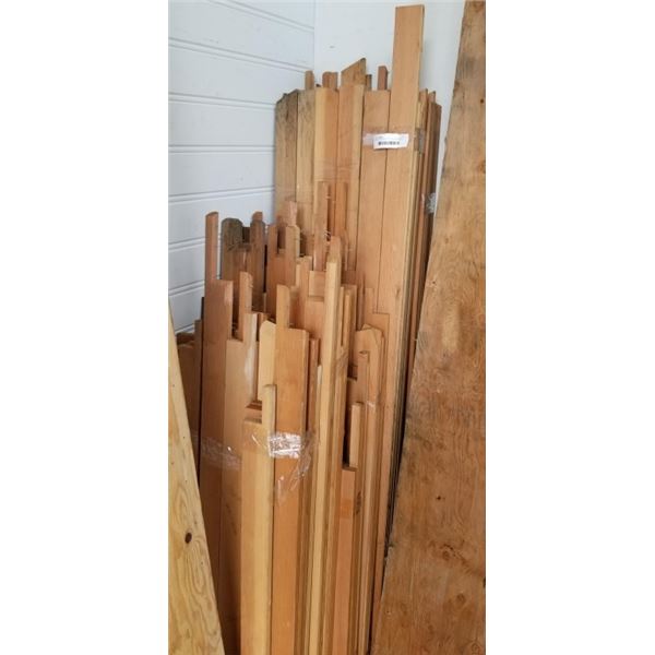 APPROX 600 LINEAL FT OF 1X3, HAS BEEN CUT / NOTCHED 3FT AND 5FT LENGTHS