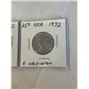 Image 5 : 3 1972 USA COINS $1 EISENHOWER, 50 CENT JFK, 25 CENT WASHINGTON