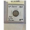 Image 1 : 1910 CANADIAN SILVER 10 CENT LAST KING EDWARD VII COIN