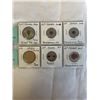 Image 1 : 6 SPECIAL CANADIAN REMEMBRANCE DAY VICTORY COINS 2004-2020