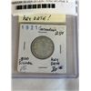 Image 1 : 1921 CANADIAN SILVER 25 CENT KING GEORGE V .800 SILVER - KEY DATE