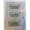 Image 2 : 3 1973 CANADIAN $1 BILLS, LAST ISSUE OF THE $1 BILL